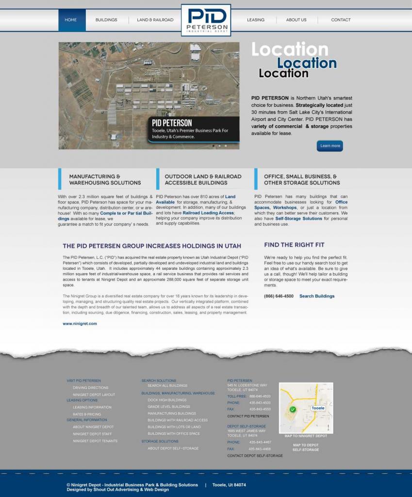 Peterson Industrial Depot Grahpic Design