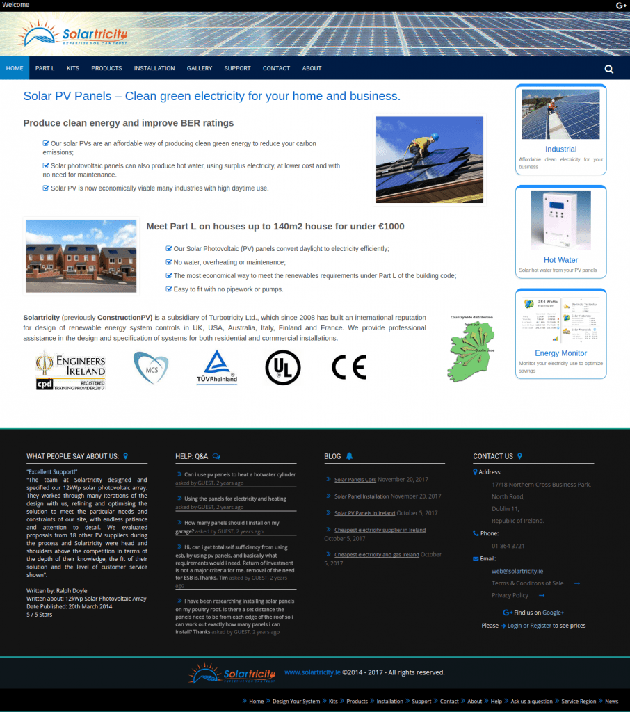 Solartricity - Home page